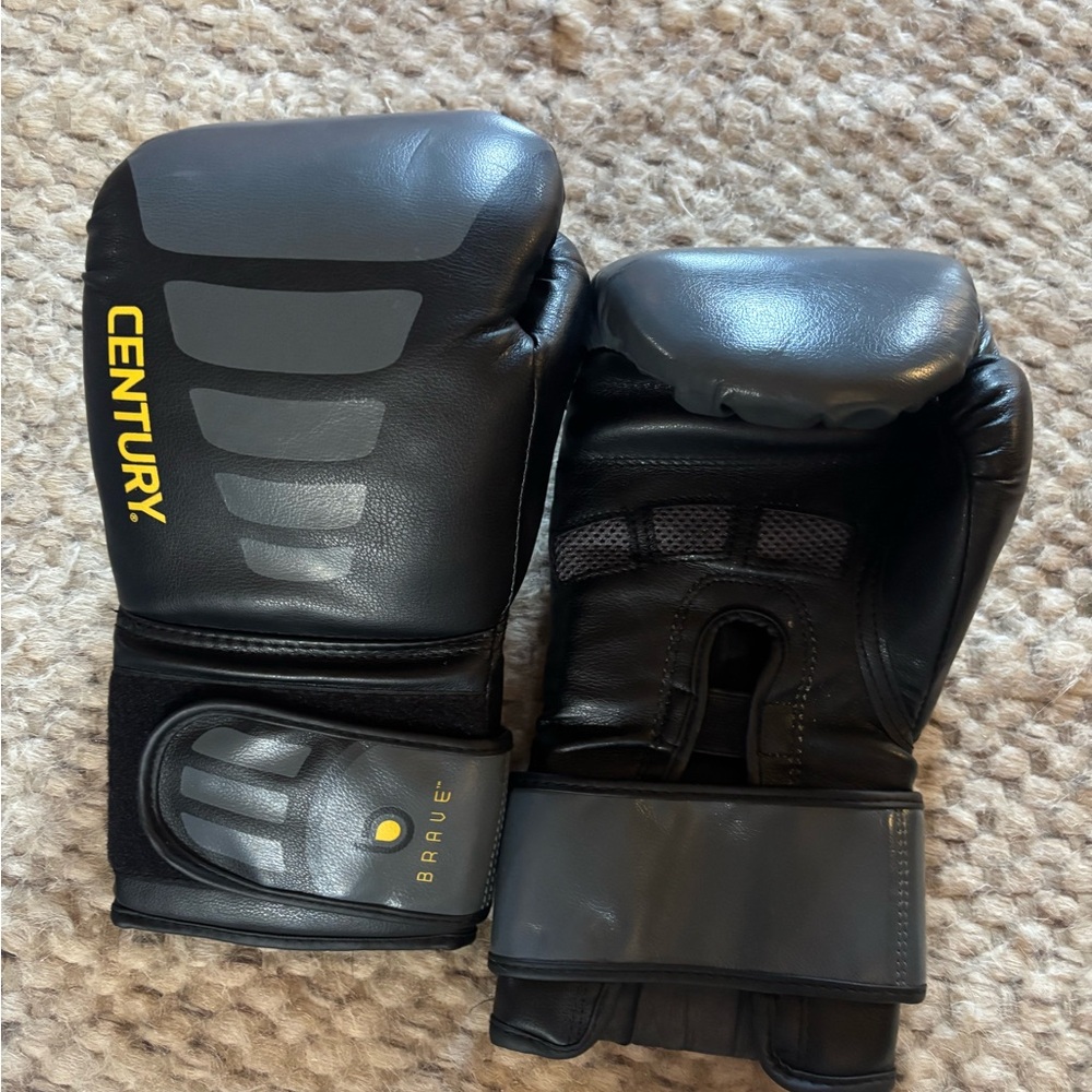 Century Black Boxing Gloves